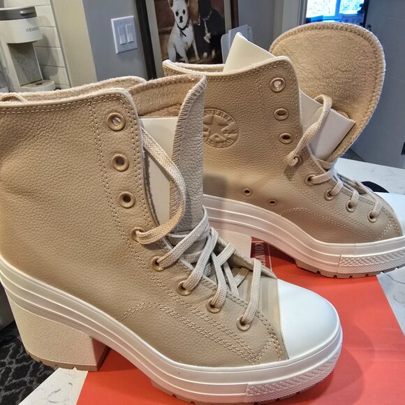 Converse Chuck 70 De Luxe Weatherized Leather Sz 8 Women Shoes Boots A12345C NEW - Picture 5 of 16